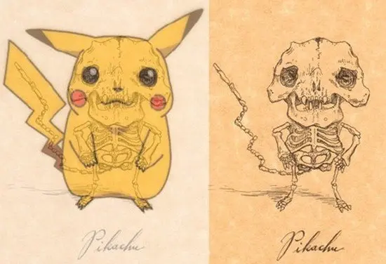 pikachu skeleton