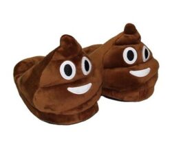 poop emoji slippers