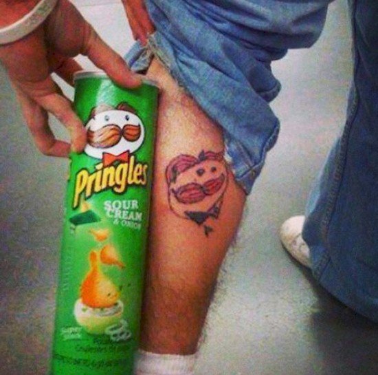pringles tattoo fail