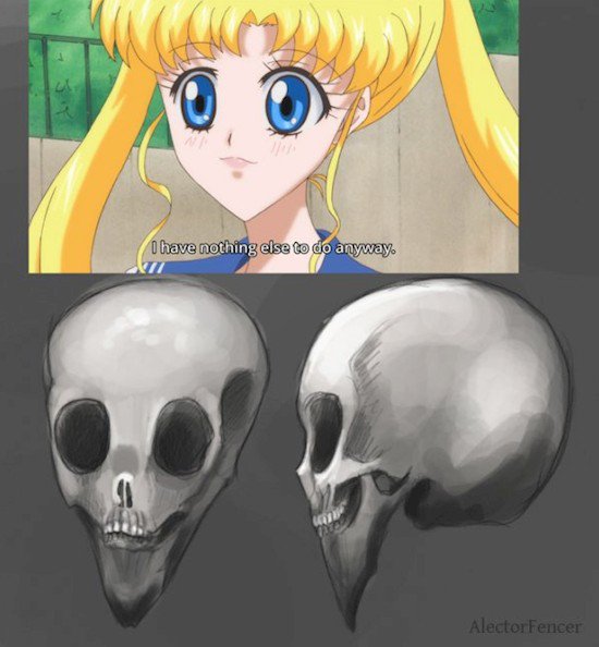 sailor moon skull