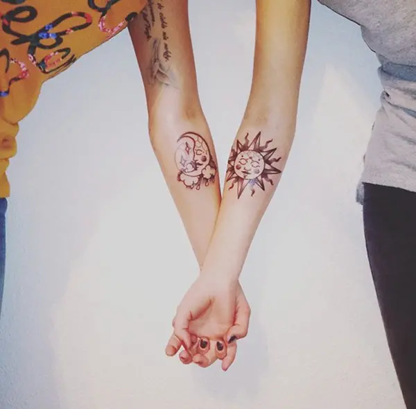 sister-tattoo-ideas-sun-moon