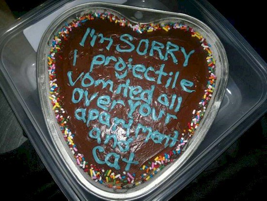 sorry cake