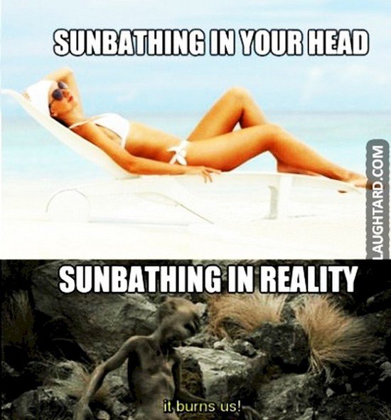 sunbathing truths