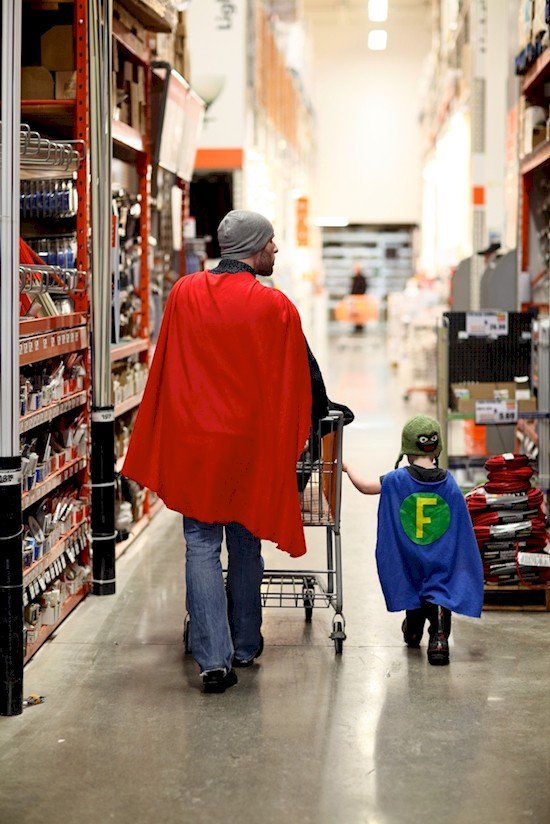 superheroes shopping