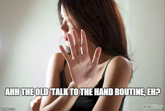 talk to hand