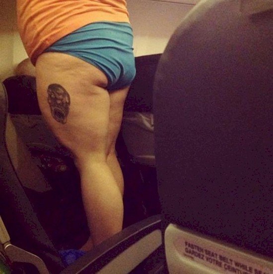 tattoo butt plane