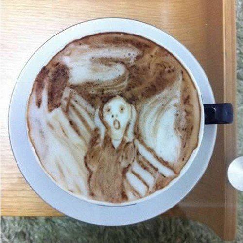 the scream latte