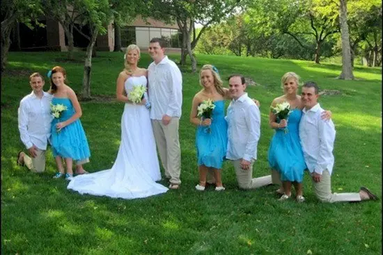 tiny bridesmaids illusion