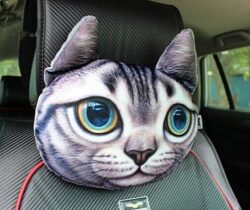 Cat Car Headrest Pillow