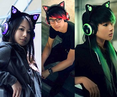 Cat Ear Headphones colours