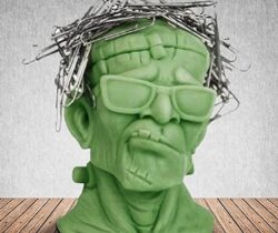 Frankenstein Paperclip Holder