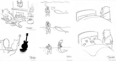 Funny Illustrations Twists Tango