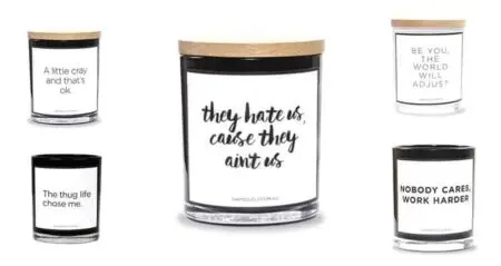 Awesome Quote Candles