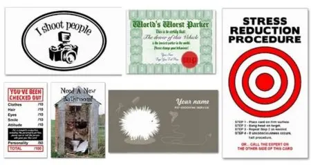 Hilarious Personal Business Cards