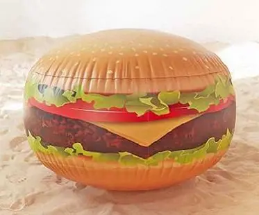 Inflatable Burger ball beach