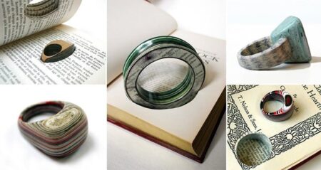 Jewelry Pieces Discarded Books