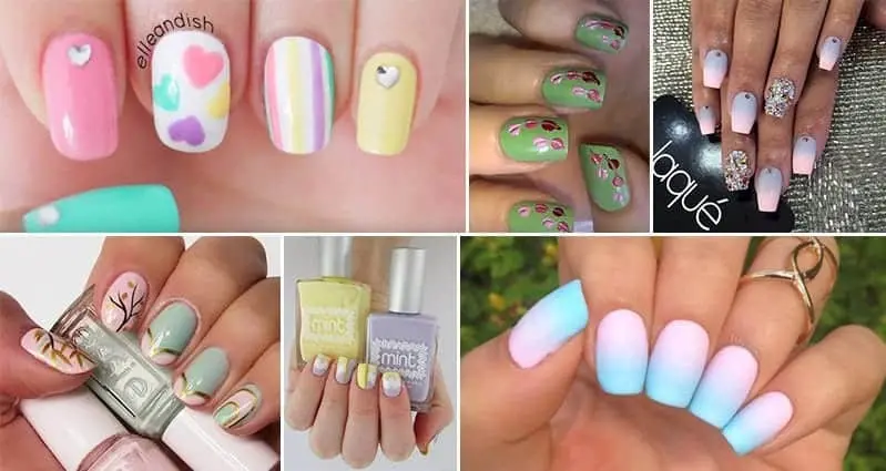 8. Pastel Marble Nails - wide 9