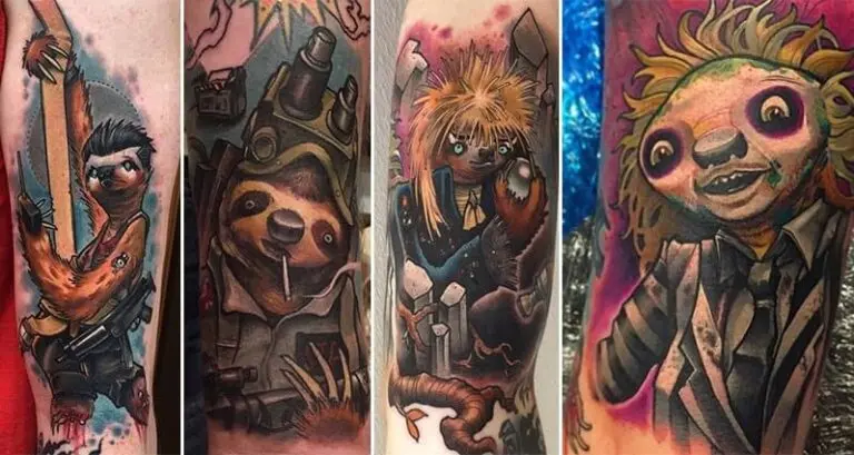 Tattoos Sloths Iconic Movie Characters