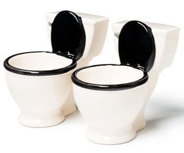 Toilet Shot Glasses ceramic