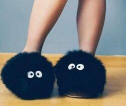 Totoro Soot Sprite Slippers