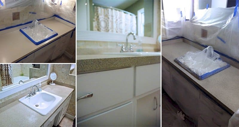 This Woman Transforms Her Bathroom Vanity By Simply Using Spray Paint