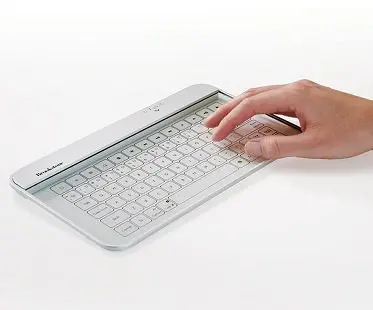 Transparent Wireless Glass Keyboard touch