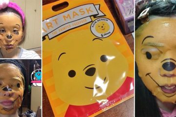 Winnie-The-Pooh Face Mask Petrifying