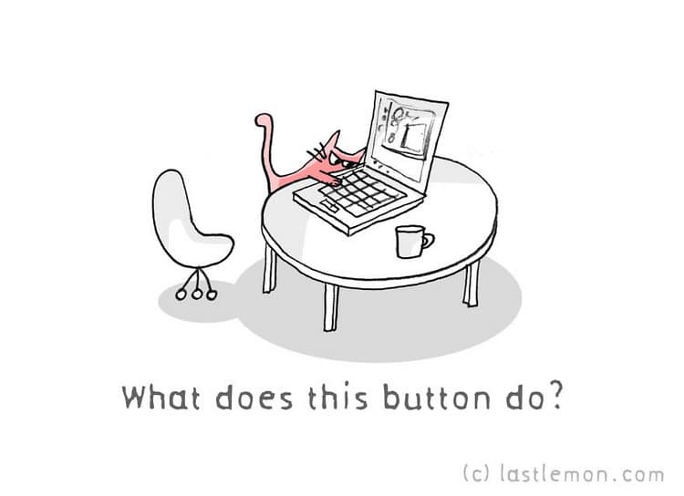 cat button