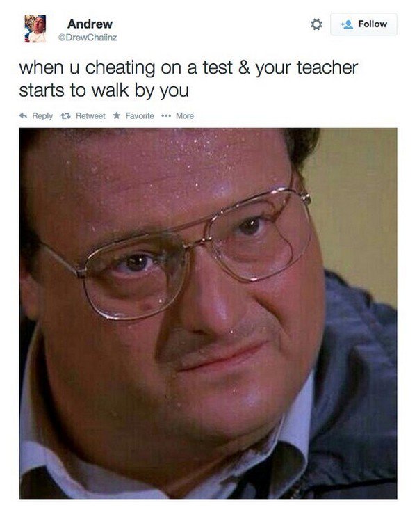 cheating sweat