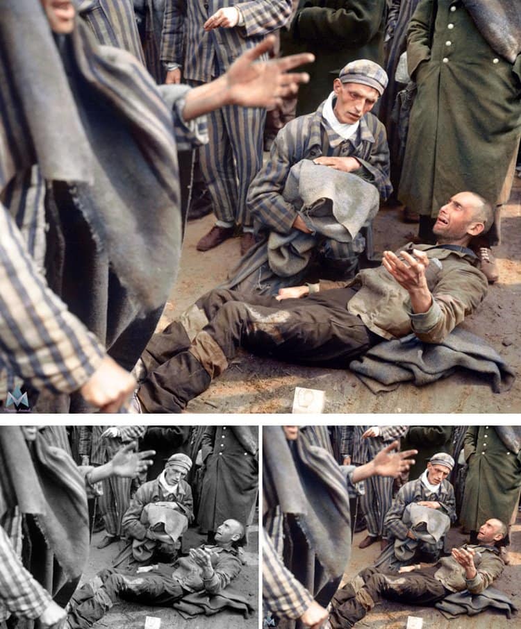 colorized-black-and-white-historic-photos-concentration-camp