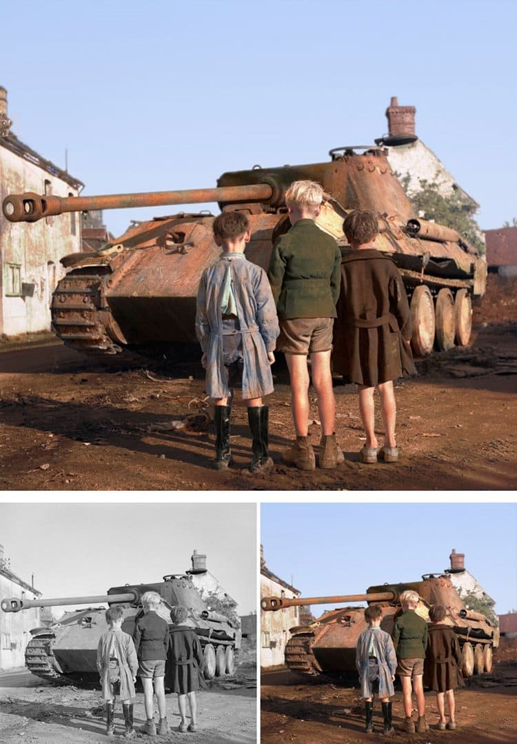 colorized-black-and-white-historic-photos-tank
