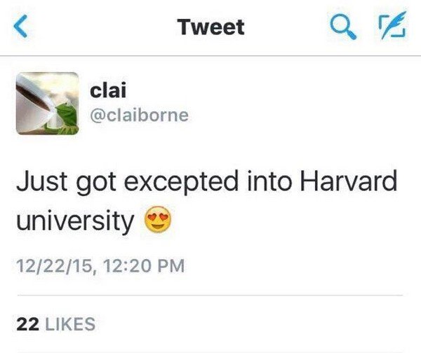 excepted harvard