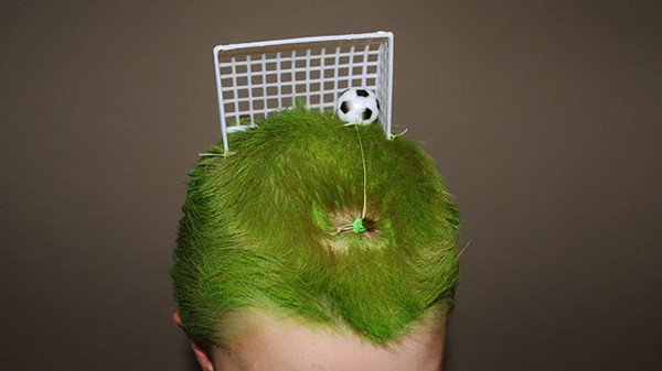 football hair