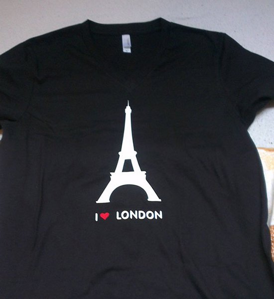 i love london eiffel tower shirt