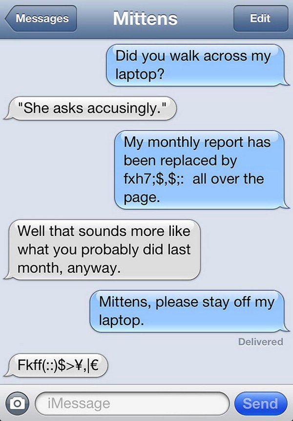 laptop text