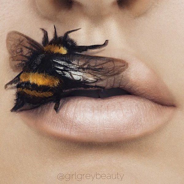 lip-art-bee