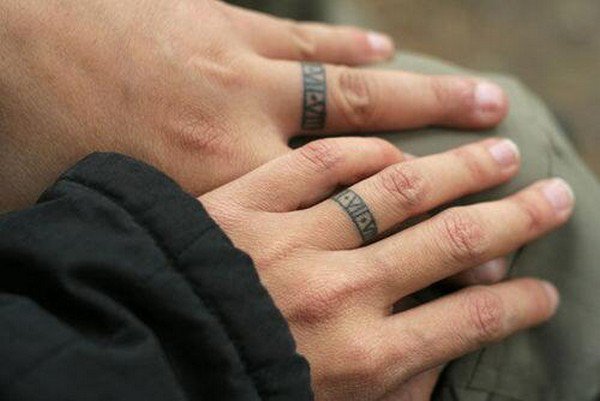 matching tattoo rings