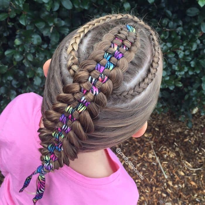 multi color braid