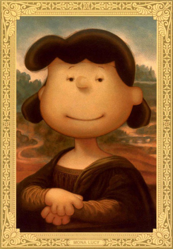 peanuts mona lisa