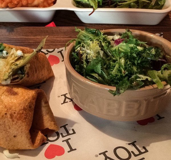 rabbit bowl salad