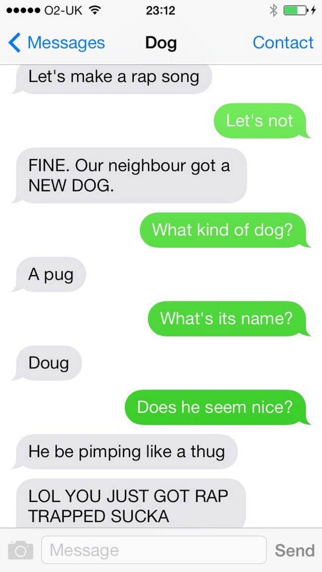 rap dog text
