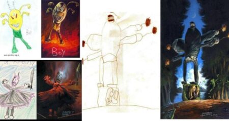 scary childrens drawings