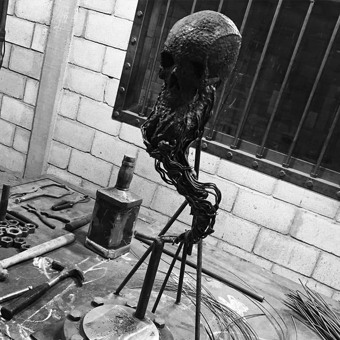 sculpture-skull-two