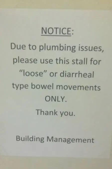 stall notice