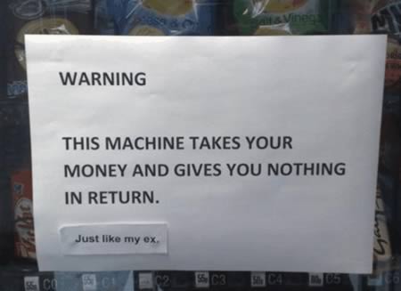 warning ex machine
