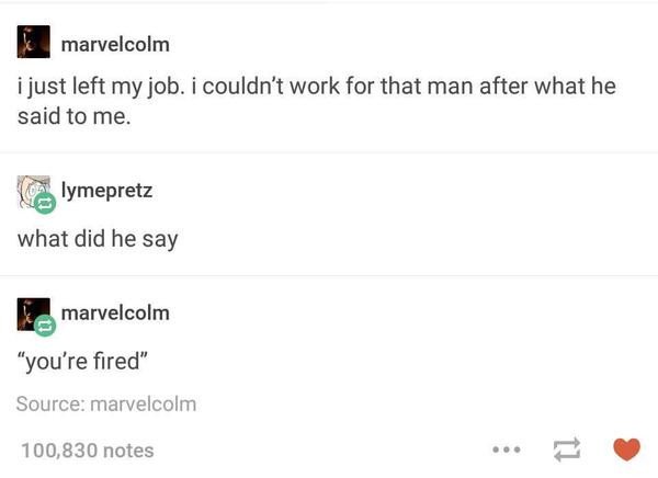 youre fired