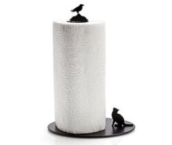 Cat And Crow Paper Towel Holder