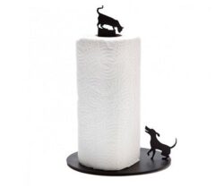 Cat and Dog Paper Towel Holder