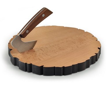 Cheese Log Board And Knife Set wood