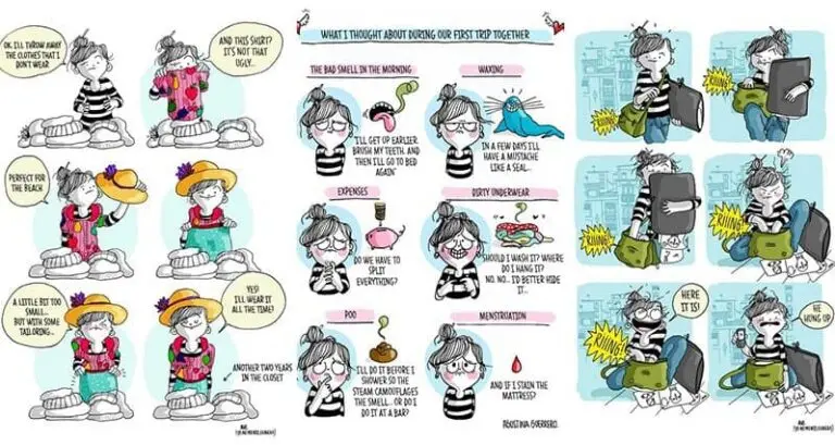 Illustrations Daily Struggles Woman